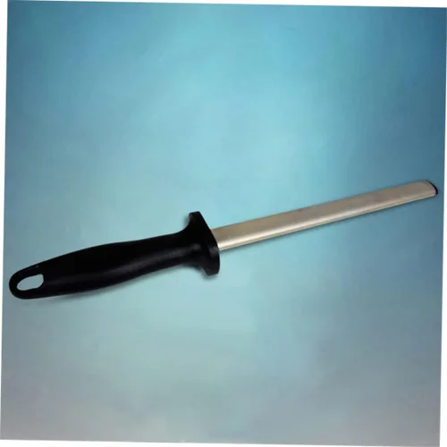 Vista 7 de KICHOUSE Sacapuntas de acero afilador de 12 pulgadas para s para cuchillos herramienta de afilado de cocina Negro