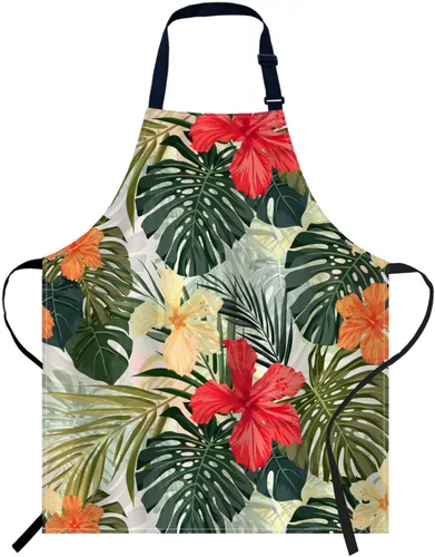 Vista 10 de oFloral Delantal de teoría de la ciencia de la biología unisex ajustable, delantal para cocinar, cocinero, mujeres y hombres, delantales para cocina