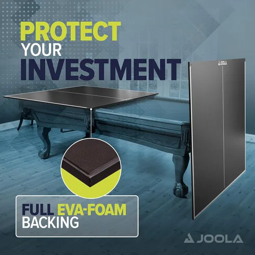 Vista 8 de JOOLA - Tapa de conversión de mesa de ping pong con juego de redes para mesas de billar y pool - Tapa de regulación que convierte mesas de billar