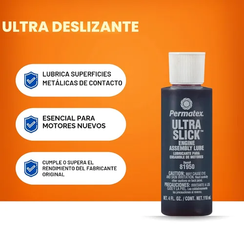 Vista 5 de Permatex 81950 Ultra Slick - Lubricante de montaje de motor, 4 onzas, rojo