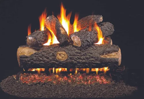 Vista 6 de Troncos de gas cerámico Ventilado Solo gas natural Peterson Real Fyre RH Peterson con/sin quemador