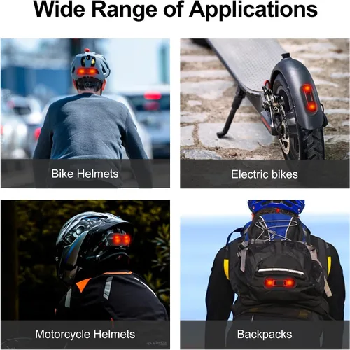 Vista 6 de JAGASOL DOT - Cascos ligeros de cara completa para motocicleta y bicicleta de calle con casco JAGASOL y luz trasera LED