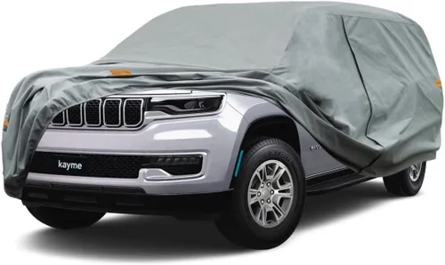 Vista 185 de Kayme Funda de Coche de Servicio Pesado Impermeable para Todo Tipo de Clima, Ajuste Personalizado para Tesla Model S, Cubierta Exterior Completa