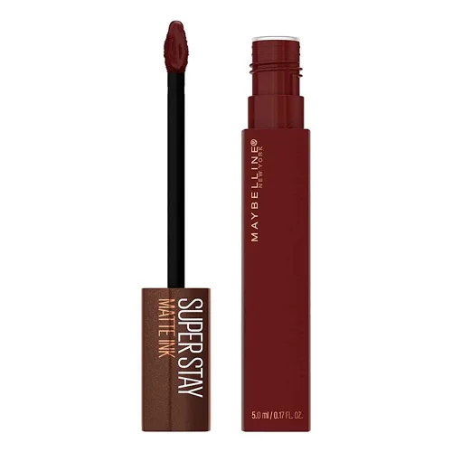 Vista 24 de Maybelline Super Stay Matte Ink - Lápiz labial líquido de tinta mate, color de alto impacto de larga duración, hasta 16 horas de uso, Inspirer, rosa