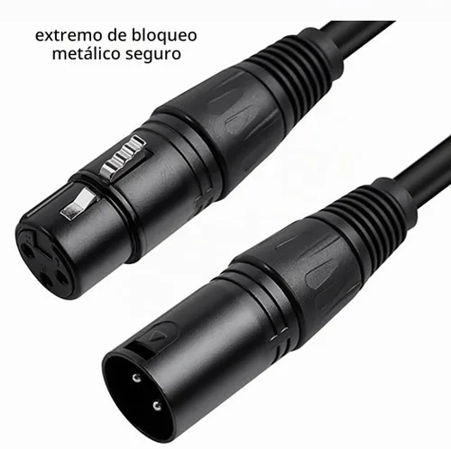 Vista 7 de 4 unids 3.3 ft largo DMX 512 XLR cable DMX 3.2t 3 Pin verdadero DMX cable macho a hembra para DMX micrófono etapa luces