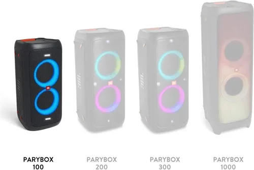 Vista 10 de JBL PartyBox 100 - Altavoz portátil inalámbrico Bluetooth de alta potencia para fiestas