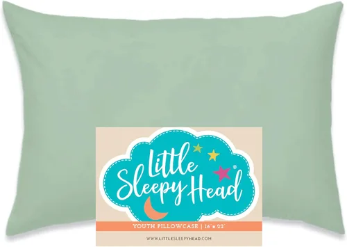 Vista 71 de Funda de almohada para jóvenes Little Sleepy Head - 100% funda de almohada de algodón y hipoalergénica - Funda de almohada envolvente de ajuste