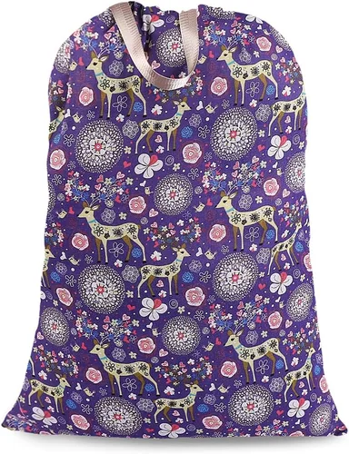 Vista 16 de Sanlykate Bolsa de lavandería extragrande con cierre de cordón y asa, 28 x 40 pulgadas, bolsa de ropa sucia de viaje resistente para lavandería