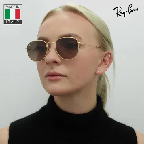 Vista 50 de Ray-Ban RB3548N Lentes planas hexagonales, gafas de sol cuadradas y redondas con kit oficial de gafas