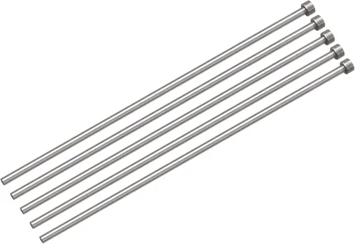 Vista 16 de uxcell Pasadores eyectores rectos, 0.118 in (1/8 ") de diámetro. Punzón de punta redonda de acero 65Mn 200 mm (8") de largo para mantenimiento