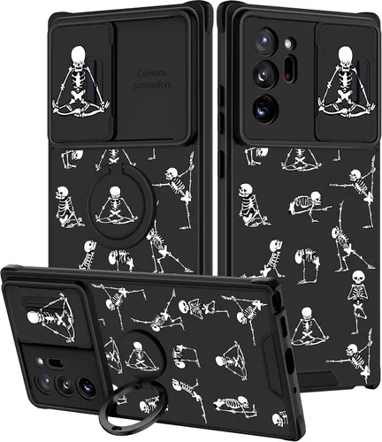 Vista 147 de Funda 2 en 1 para Samsung Galaxy S23 Ultra Flamingo para mujeres y niñas, diseño femenino de flamencos con cubierta deslizante para cámara y soporte