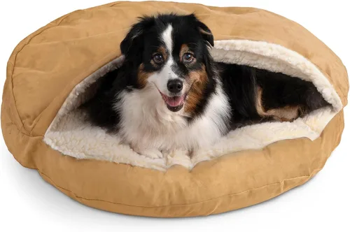 Vista 41 de Snoozer Cama de lujo de microsuede acogedora estilo cueva para mascotas, pequeña, antracita For small sized pets, Removable washable cover
