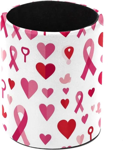 Vista 17 de Taza de PVC para escritorio, bastones de caramelo de Papá Noel rojo para organizador de bolígrafos de escritorio, soporte para brochas de maquillaje