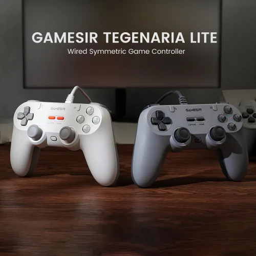 Vista 2 de GameSir Tegenaria Lite Wired Game Controller For Switch, Android, iOS, PC, Steam With Retro 90s Design, Hall Effect Sticks, 1000Hz Polling Rate