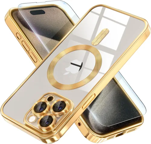 Vista 45 de Misea Funda magnética para iPhone 14 compatible con MagSafe [nunca amarillenta] [protección contra caídas de grado militar] protector completo