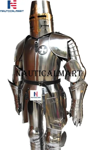Vista 4 de NauticalMart Disfraz de armadura coleccionable de caballero medieval
