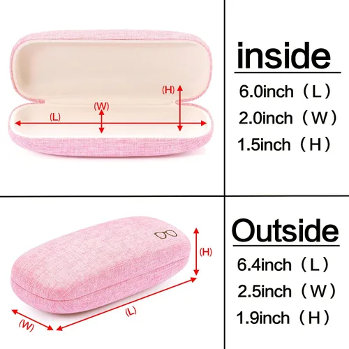 Vista 3 de Vemiss - Funda rígida para lentes de sol (lino)