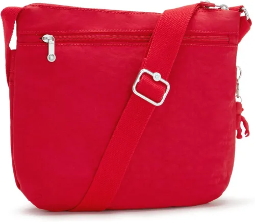 Vista 5 de Kipling Arto - Correa cruzada para mujer, correa de hombro ajustable, cierre de cremallera, Rojo (red rouge)