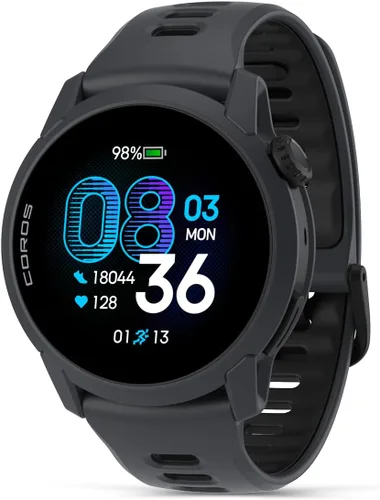 Vista 10 de COROS Reloj GPS deportivo ultraligero PACE 4 (silicona de cristal negro)