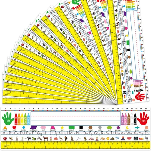 Vista 3 de Fancy Land Placas de identificación de referencia de escritorio, placas de identificación de manuscrito tradicionales, autoadhesivas