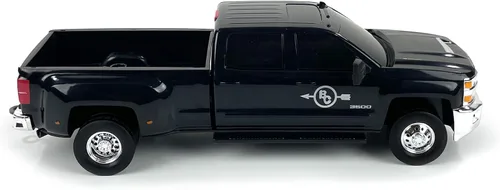 Vista 5 de Big Country Toys Juguete de Camión Realista Chevrolet Silverado Dually y Enganche de Remolque, Escala 1:20 Juguetes de Granja para Niños de 3 Años