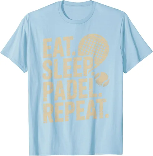 Vista 108 de Camiseta Eat Sleep Padel Repeat Padel Jugador de Tenis