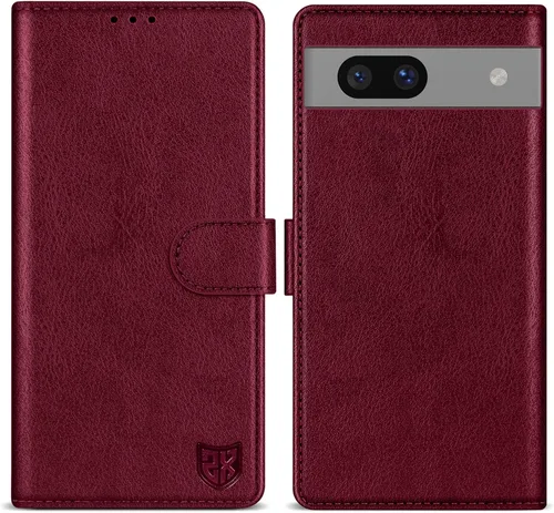 Vista 25 de ZZXX Funda tipo cartera para Google Pixel 7 con bloqueo RFID, ranura para tarjetas, función atril, cierre magnético, funda protectora de cuero