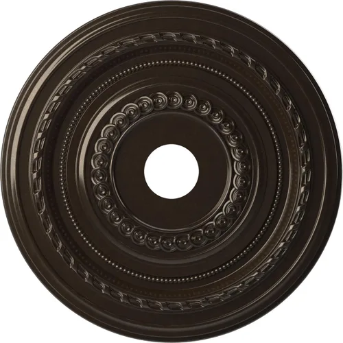Vista 112 de Ekena Millwork CMP10CO Cole Medallón de techo de PVC termoformado (se adapta a toldos de hasta 4 1/4"), 10 "OD x 3 1/2" ID x 3/4" P