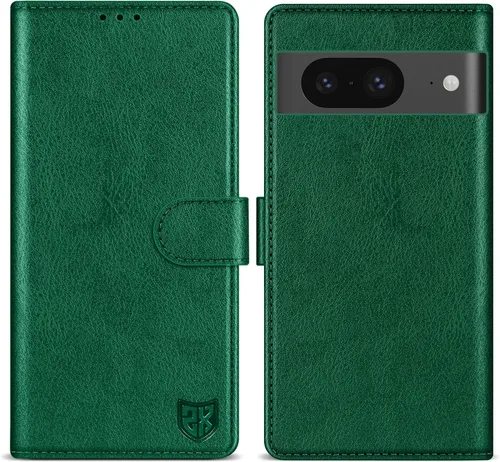Vista 19 de ZZXX Funda tipo cartera para Google Pixel 8 con bloqueo RFID, ranura para tarjetas, función atril, cierre magnético, funda protectora de cuero
