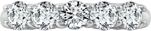 Vista 15 de Amazon Essentials Anillo de plata de ley de cinco piedras con circonita cúbica de corte redondo Infinite Elements (anteriormente colección Amazon)