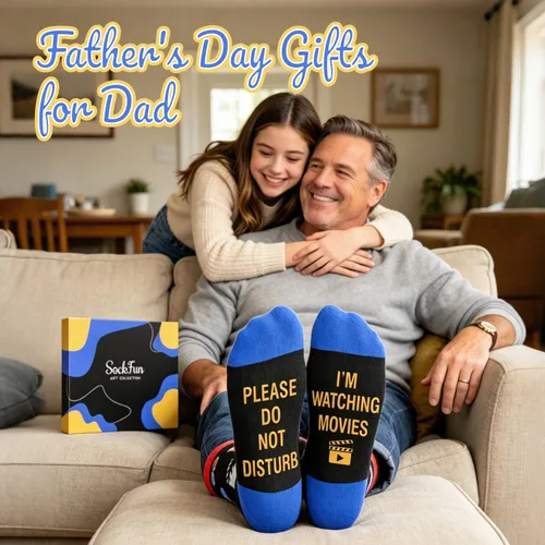 Vista 7 de Funny Socks for Men - Bowling Racing Poker Movie Lover Gifts for Teens No molestar película negro