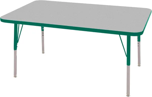 Vista 14 de Norwood Commercial Furniture - Mesa de actividades para el aula de altura ajustable para niños y adultos, mesa de actividades cuadrada