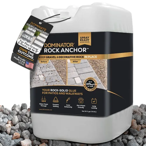 Vista 12 de DOMINATOR Mulch Anchor - Pegamento de mantillo para paisajismo Spray de pegamento para mantillo de goma, virutas de madera, paja de pino, cedro