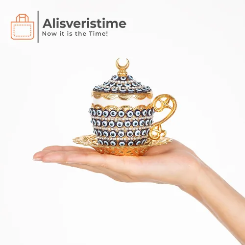 Vista 4 de Alisveristime Juego de tazas de café turco, auténtico café turco griego árabe con platillo (¡mejora tu experiencia de café ahora!) (1 unidad)