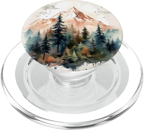 Vista 8 de Forest Lover Outdoor Nature Forest Ranger PopSockets PopGrip estándar