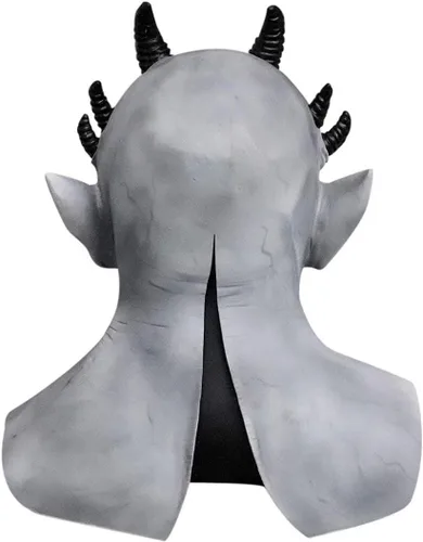 Vista 4 de brableewear Sin of Pride Superbia Máscara de demonio espeluznante de cabeza completa, máscara de látex de Halloween Cosplay accesorios para adultos