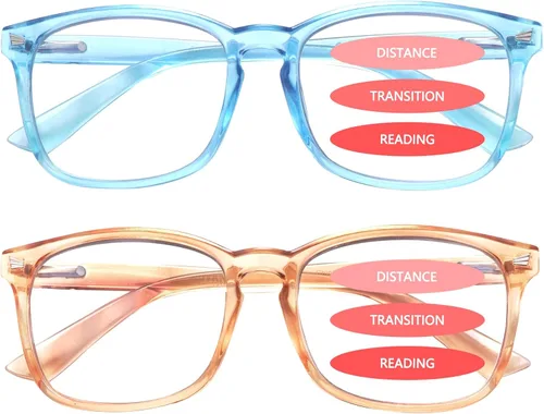 Vista 8 de SIGVAN Progressive Multifocal Computer Glasses Women Men Blue Light Blocking Reading Glasses Spring Hinge Readers