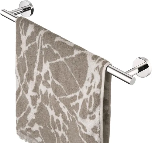 Vista 8 de HITSLAM Toallero negro mate de 19.8 pulgadas para baño, toallero de baño de acero inoxidable SUS304 montado en la pared, moderno soporte de toalla