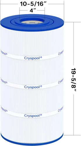Vista 4 de Cryspool® Filtro C100S compatible con CX100XRE, C100S, SwimClear C100S, PA100S, C-9440, cartucho de filtro de piscina de 100 pies cuadrados, 1