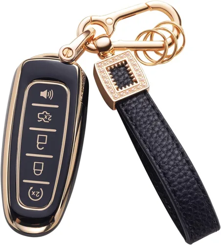 Vista 36 de Funda para llavero Benz, cordón de cuero con protección para llave inteligente, compatible con Clase A, Clase C, Clase G, Clase E y Clase S 2017-2021