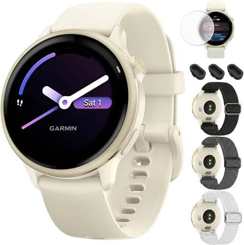 Vista 12 de Garmin 010-02985-00 VIVOACTIVE 6 Reloj inteligente para salud y fitness con GPS, color negro con banda de silicona, paquete con 2 años de protección