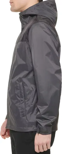 Vista 5 de Tommy Hilfiger Chaqueta ligera y transpirable impermeable con capucha para hombre