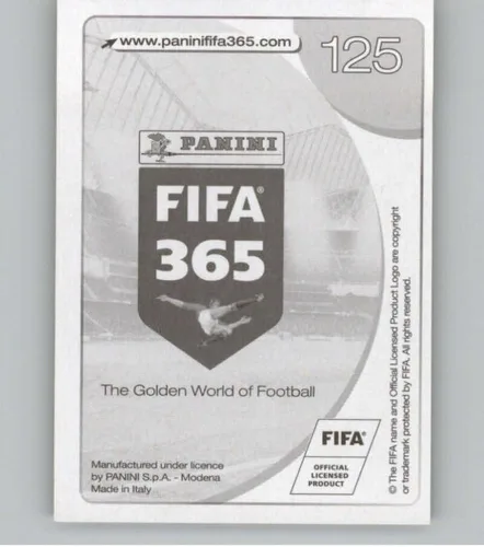 Vista 2 de Pegatinas de Panini FIFA 365 2016-17 #125 Logotipo de Leicester City GOLD Leicester City Official Soccer Album Sticker en estado crudo (NM o mejor)