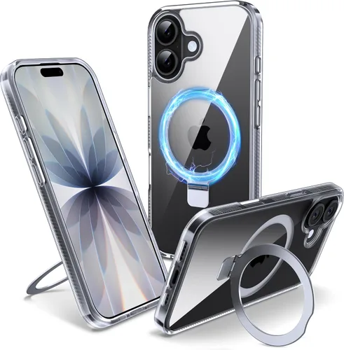 Vista 60 de Funda magnética para iPhone Air – [Soporte invisible integrado] [Compatible con MagSafe] [Protección contra caídas de grado militar] Cubierta