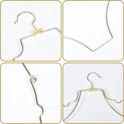 Vista 9 de Kichvoe Colgador de bikini con forma de cuerpo de alambre de metal para lencería de traje de baño, colgador de traje de baño, colgador de bikini