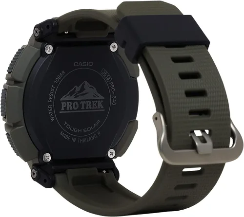 Vista 3 de Casio Pro Trek Atomic Timekeeping, Tough Solar Triple Sensor wThermometer Altimeter Barometer Compass World Time Men's Watch