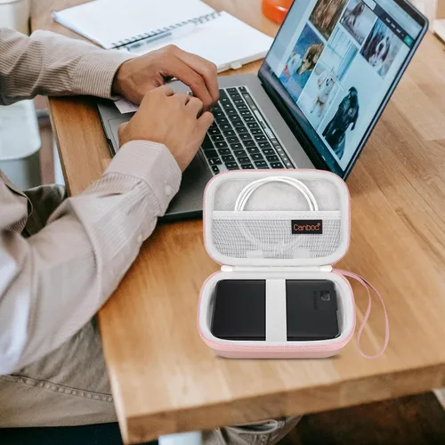 Vista 7 de Canboc Estuche de transporte para disco duro Western Digital Elements WD My Passport Canvio Basics Seagate Backup Plus Slim 1TB 2TB 3TB 4TB, estuche