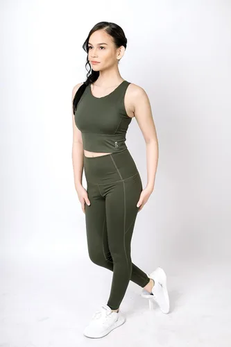 Vista 4 de Beauty Lyfe Leggings cómodos de nailon y elastano para mujer ultra suaves con ajuste hasta el tobillo