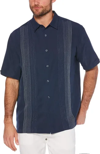 Vista 4 de Cubavera Camisa de manga corta Dobby con botones para hombre talla S - 5X grande y alto