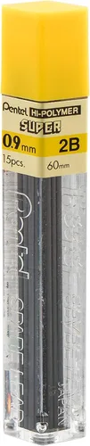 Vista 2 de Pentel Hi-Polymer Super Minas de repuesto, Gris